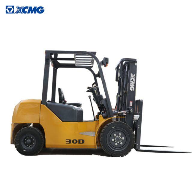 XCMG Japanese Engine XCB-D30 Automatic Diesel Forklift 3 ton Rear Axle Fork Lift With Tire Clamps