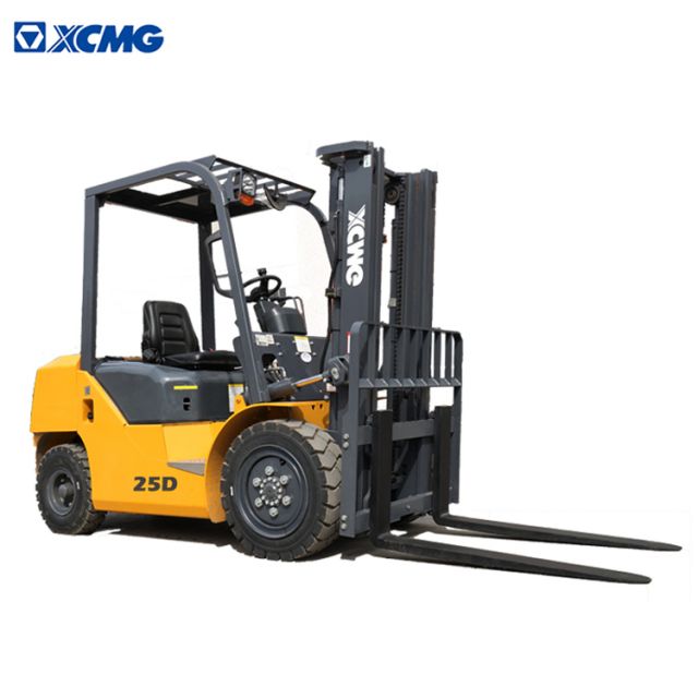 XCMG Japanese Engine XCB-D25 2.5 TON Diesel Forklift Truck  2 mast Support Tilt Paper Roll Forklift