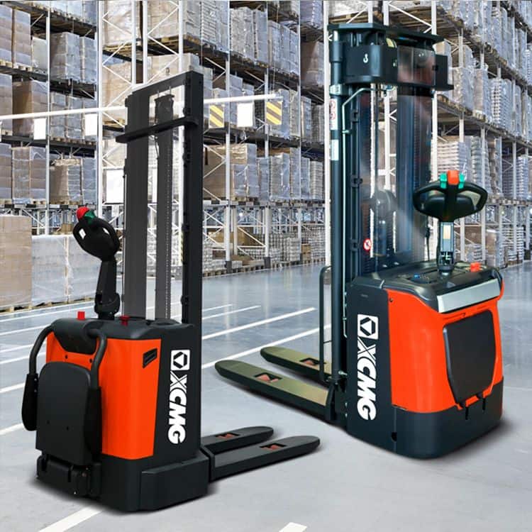 XCMG Hot Sale XCS-P20 2ton Seated Electric Reach Truck Stacker Manual Forklift