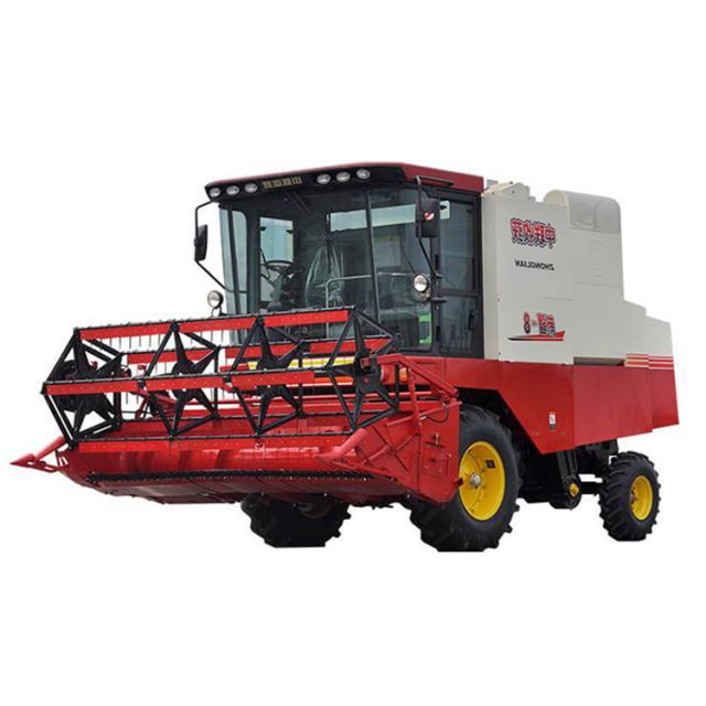 China soybean harvester 4LZ-8S self-propelled combine harvester price