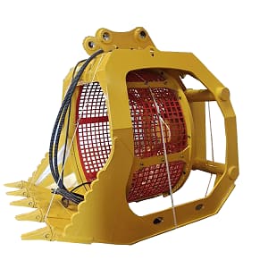 Jining Tianhong Co., Ltd   Other Buckets   Hydraulic rotary screening hopper of excavator