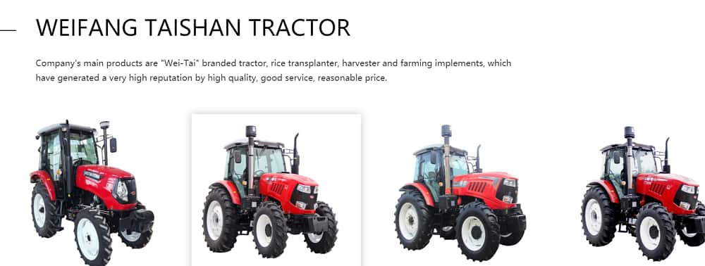 Wei-Tai Tractor products 60-70 HP Wheeled Tractor TT600 TT604 TT700 TT704 Wheeled Tractor