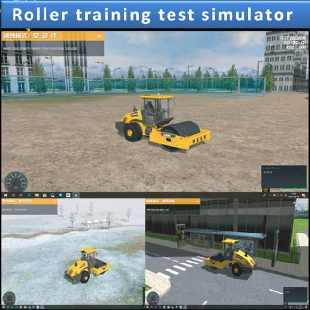 Road Teaching Assessment Training Single Wheel Double Wheel Roller Virtual Simulation Simulator