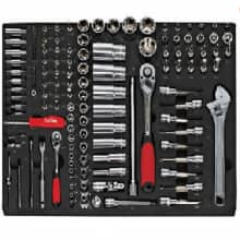 Ningbo Antuo Industrial toolking Co., Ltd. Drawer tool cart socket  set  202 pcs -Repair Kit