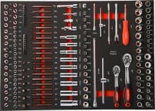 China Antuo TOOLKING 361 pieces 7 integrated drawers tool trolley set for maintenance sale