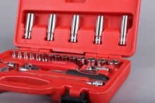 Antuo TOOLKING hand tools 25pc 1/4'' metric master tool set for sale