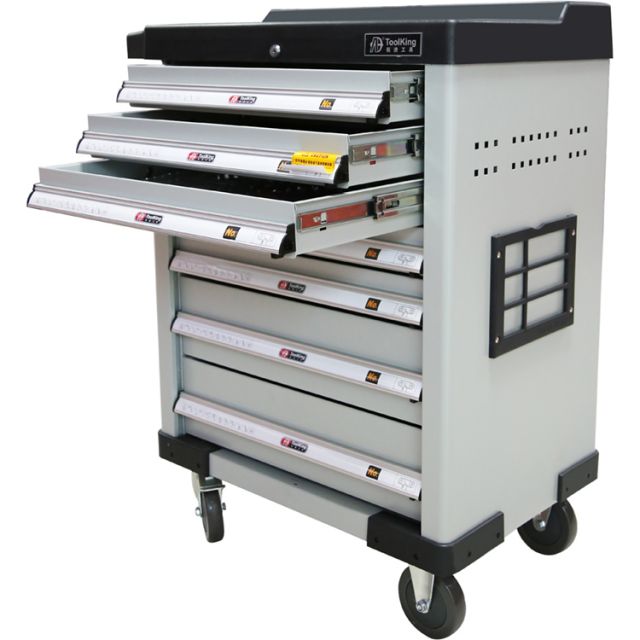 China Antuo TOOLKING 361 pieces 7 integrated drawers tool trolley set for maintenance sale