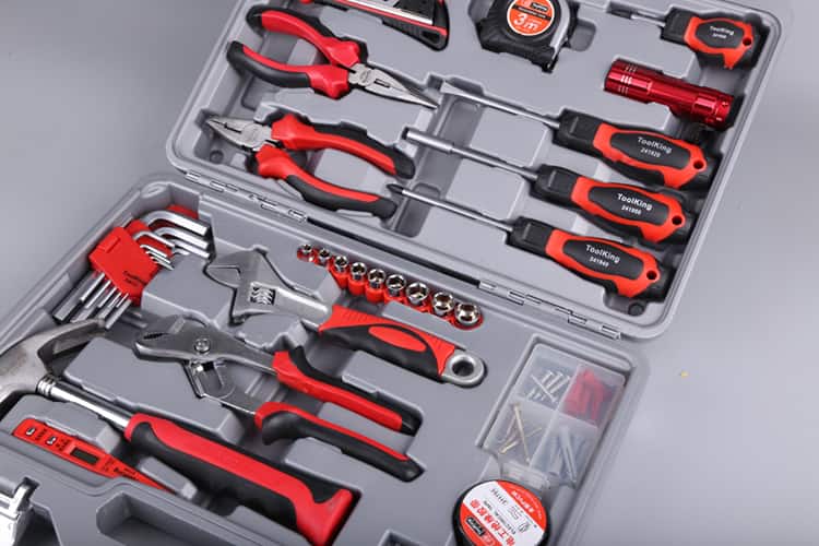 Antuo TOOLKING 63pcs kit toolbox hand tool set for home use