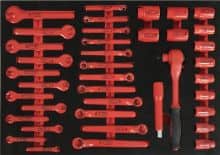 China Antuo TOOLKING 75 pieces Insulated portable hand tools toolbox for sale