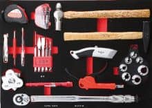 XCMG Antuo TOOLKING 217 pieces high quality red seven drawers handware tools set trolleys