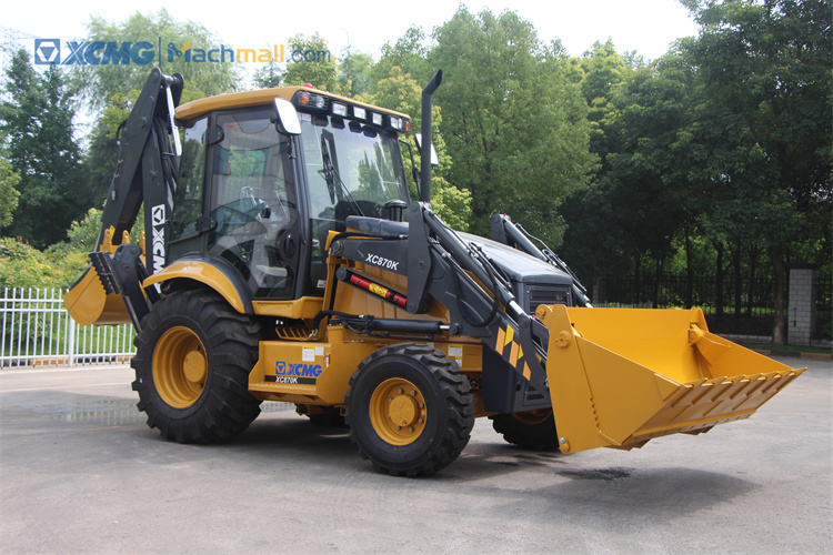 XCMG 4wd 82kw backhoe loader with post hole digger for sale, MACHMALL