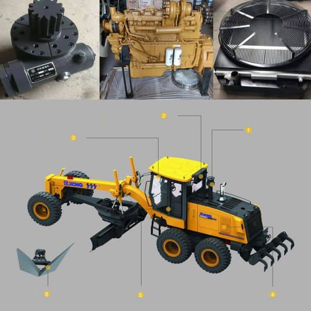 Consumable Spare Parts List of XCMG GR135 Motor Grader