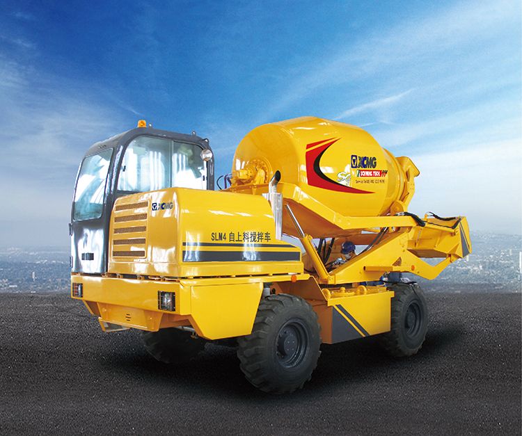 XCMG Manufacturer Mini Concrete Truck Mixer SLM4 mobile cement mixing