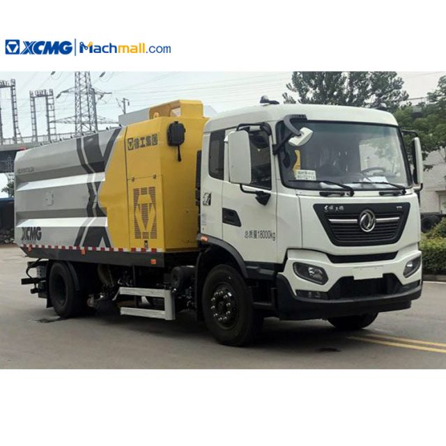 XCMG manufacturer 8 cbm dry road sweeper cleaning truck for sale