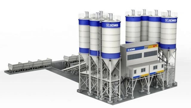 XCMG Concrete Machinery Concrete Batching Plant HZS180VG High Capacity 180m3 Plant For Sale