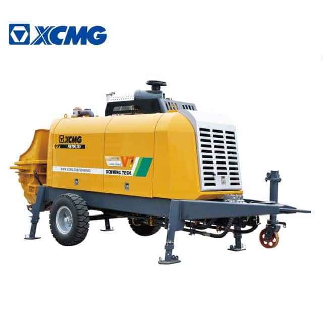 XCMG Official HBT9018V high quality concrete pump machine concrete mixer with pump for sale