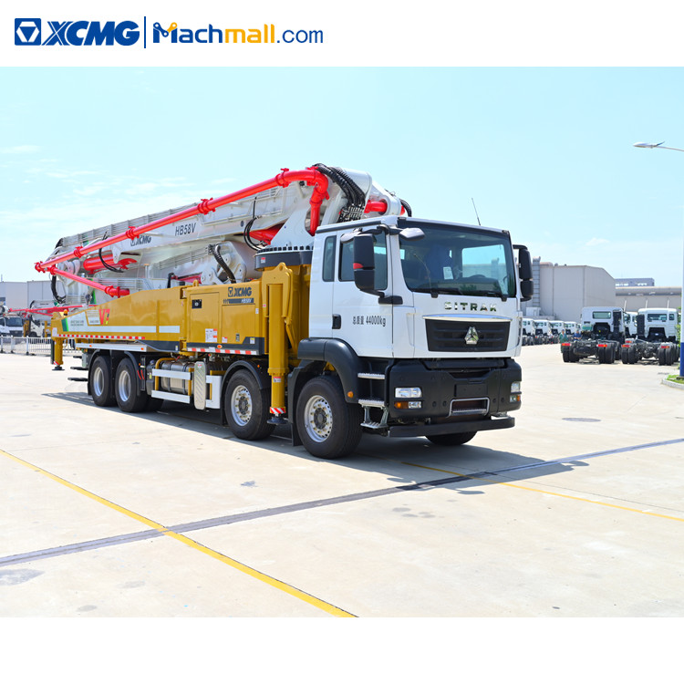 XCMG schwing germany concrete pumps HB58K with Sitrak chassis sale in Singapore