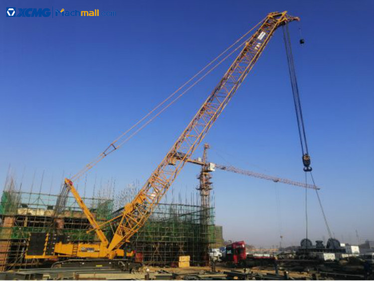 XCMG construction crane 75 ton crawler crane XGC75 price, MACHMALL