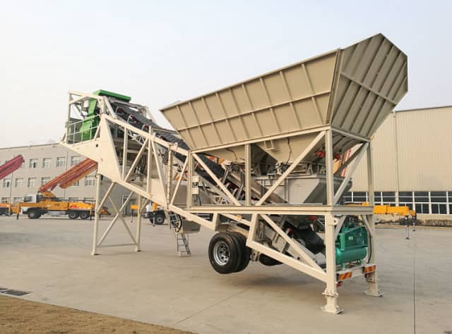 XCMG Official HZS40 small concrete batching plant 40m3 mobile concrete batching plant for sale