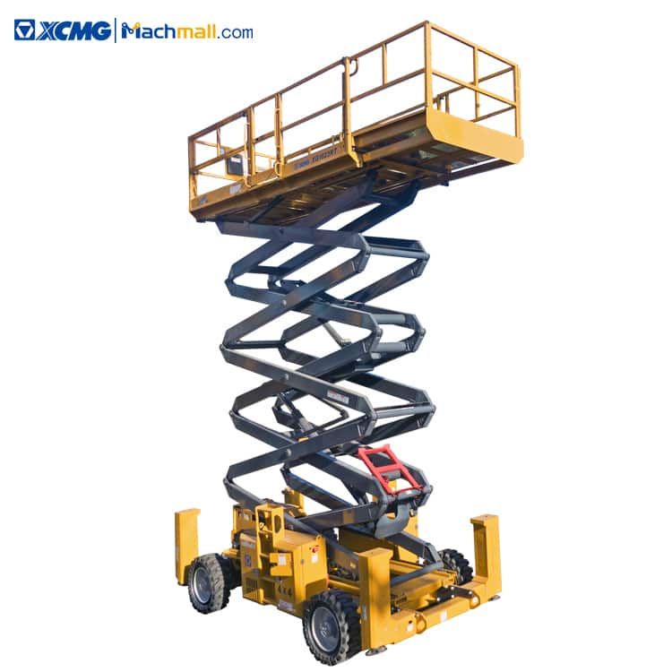 XCMG official 18m mobile rough terrain hydraulic scissor lift platform XG1823RT price for sale