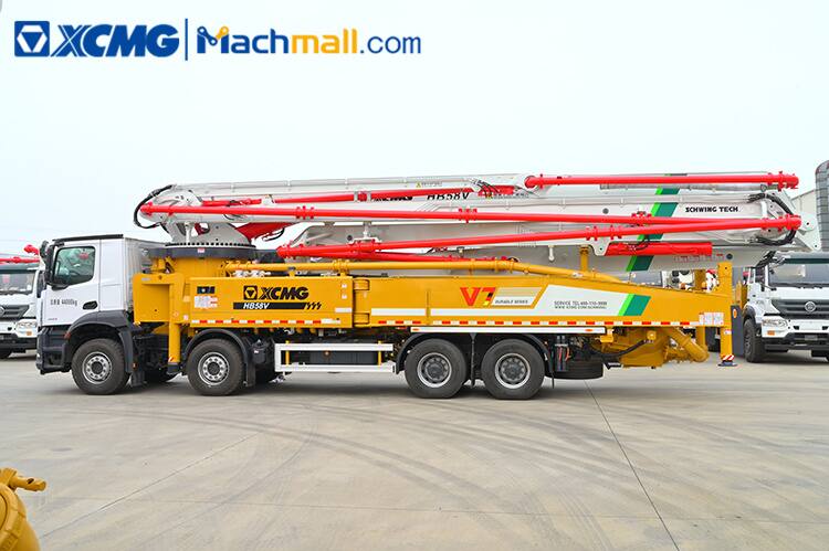 China XCMG concrete pump HB62V with Benz chassis price in Singapore