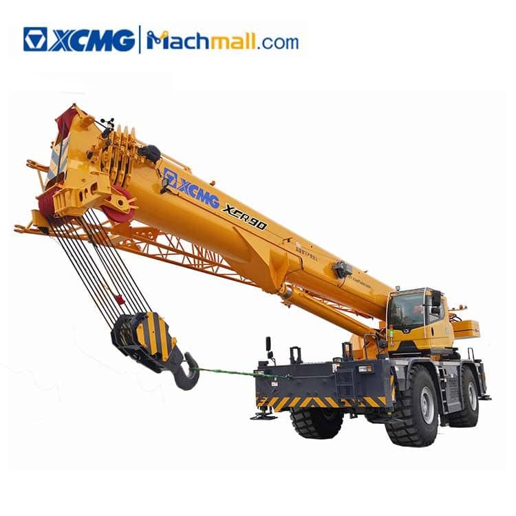 XCMG Top Brand Lifting Mobile Crane XCR90 90 ton Rough Terrain Crane For Sale