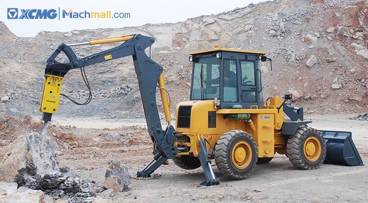 XCMG mini 2.5 ton backhoe excavator loader XC870K with 4in1 bucket price