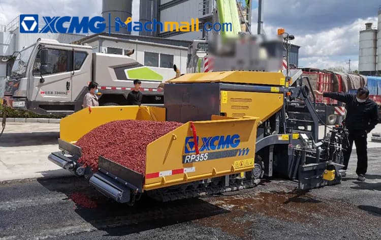 XCMG official 53KW mini concrete road paver RP355 for sale