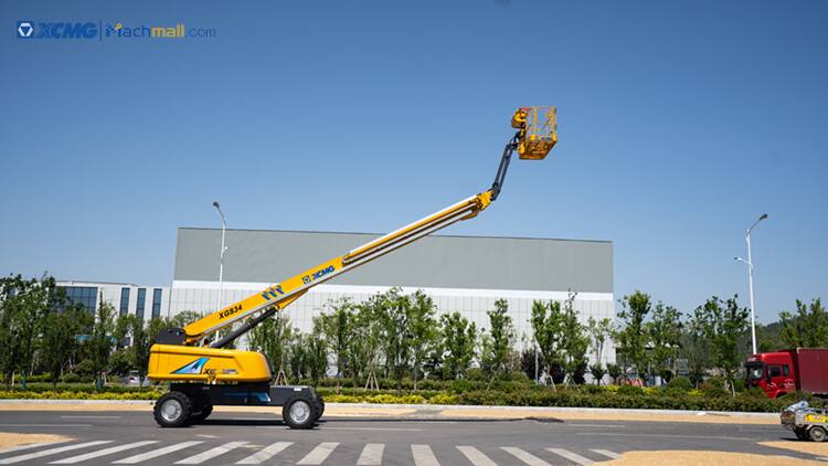 XCMG official XGS34 34m new telescopic straight arm platform boom lift for sale