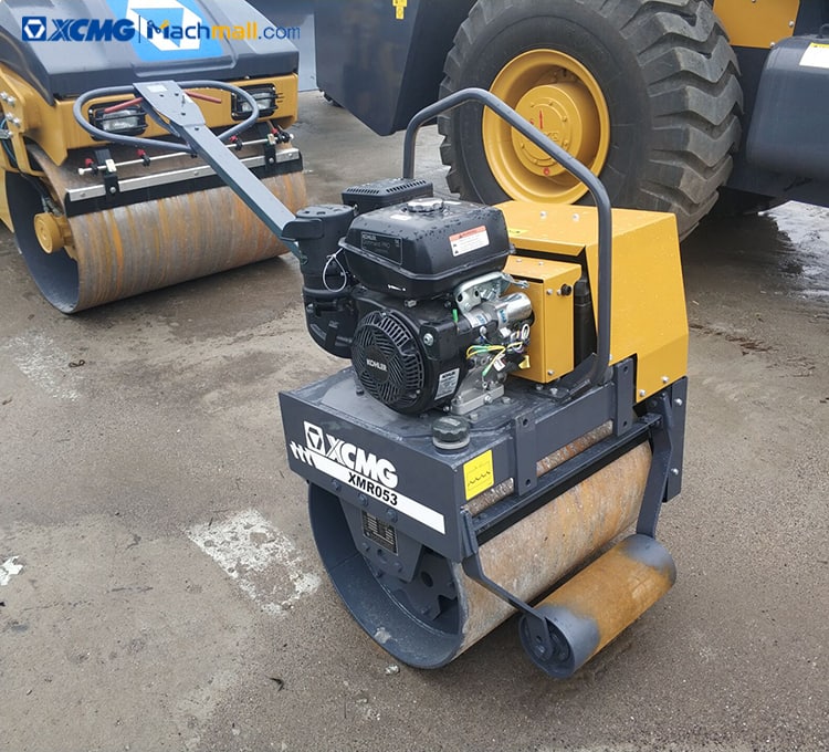 1 ton XCMG small walking hand single drum roll road roller XMR053 price