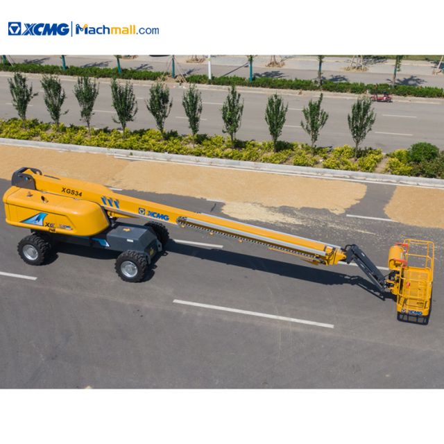 XCMG official XGS34 34m new telescopic straight arm platform boom lift for sale