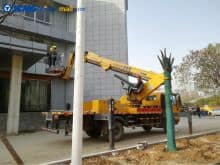 XCMG 25m rated load 300kg truck mounted boom lift for sale