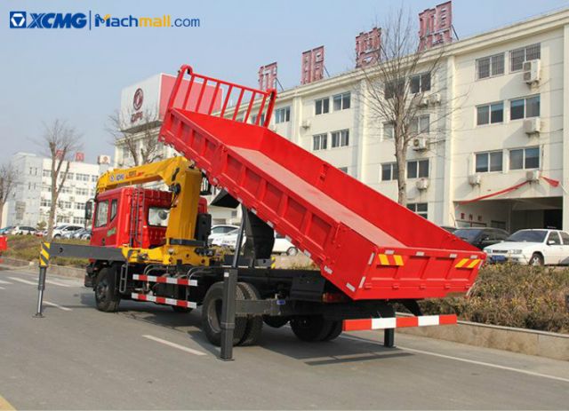 XCMG 5 ton small dump truck with crane price