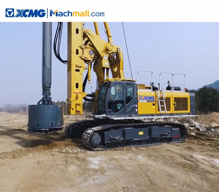 XCMG 240kn 70m Hydraulic Dual Rotary Drilling Rig Bored Pile Machine 
