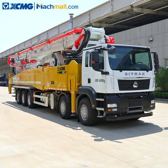 XCMG official concrete pump machine diesel with SITRAK chassis HB67V price