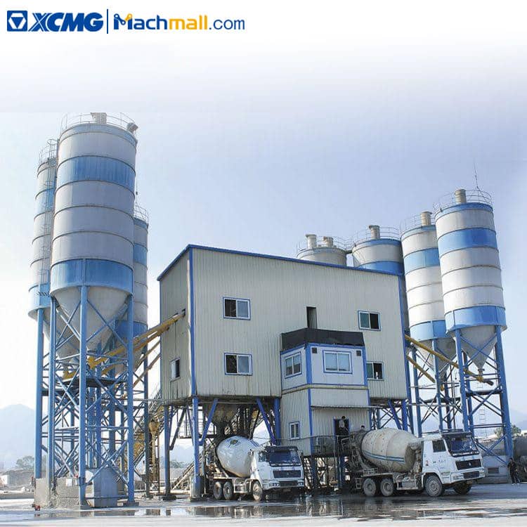 XCMG mobile concrete batching plant 270 productivity HZS270V for sale