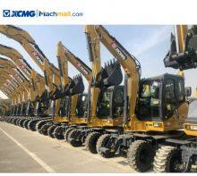 XCMG small excavators on wheels XE60WD 6 ton wheel excavator for sale