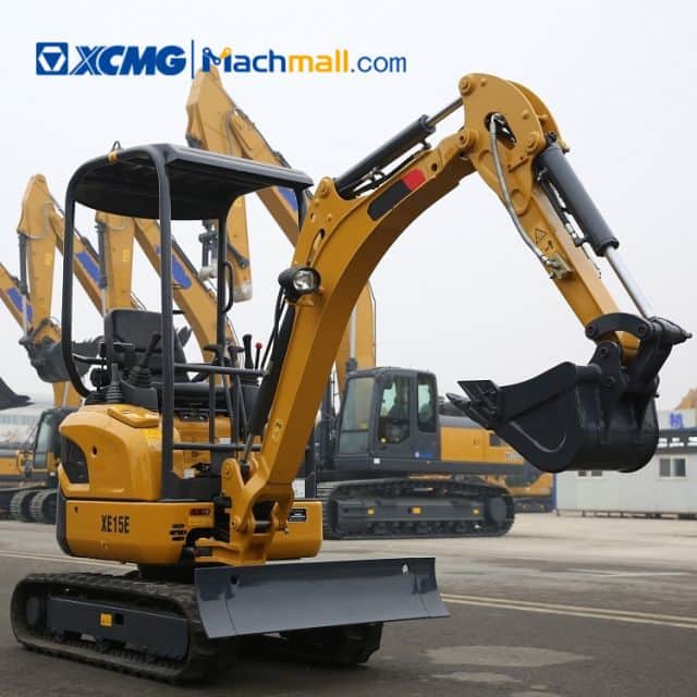 XCMG official 1.5 ton mini household excavator XE15E for sale