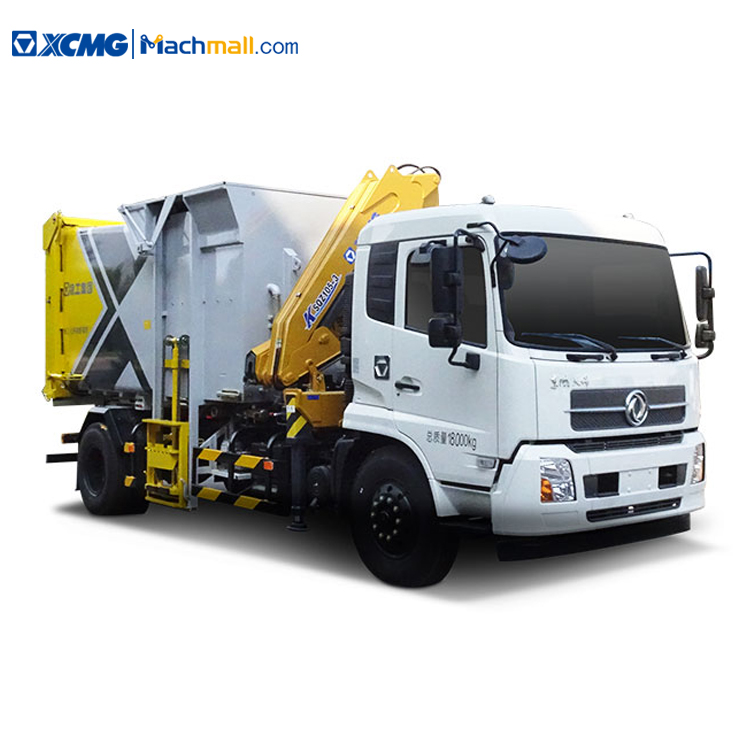 XCMG 10 m3 Capacity Garbage Truck With Crane For Sale