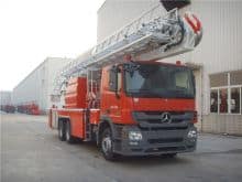 XCMG official 6x4 aerial platform fire truck DG34M1 34m fire fighting truck with Benz chassis price