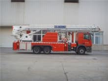 XCMG official 6x4 aerial platform fire truck DG34M1 34m fire fighting truck with Benz chassis price
