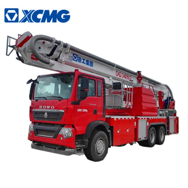 XCMG 34m small fire truck DG34M2 China multifunction aerial platform fire truck for sale