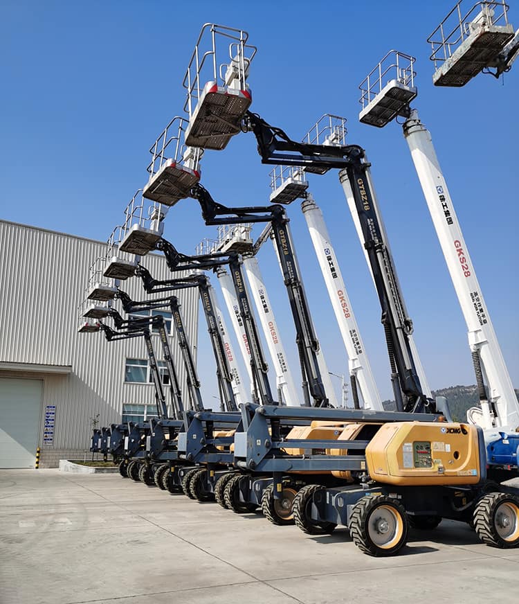 XCMG official 28m cheap telescopic boom lift GKS28 stock discount lift table equipment on sale