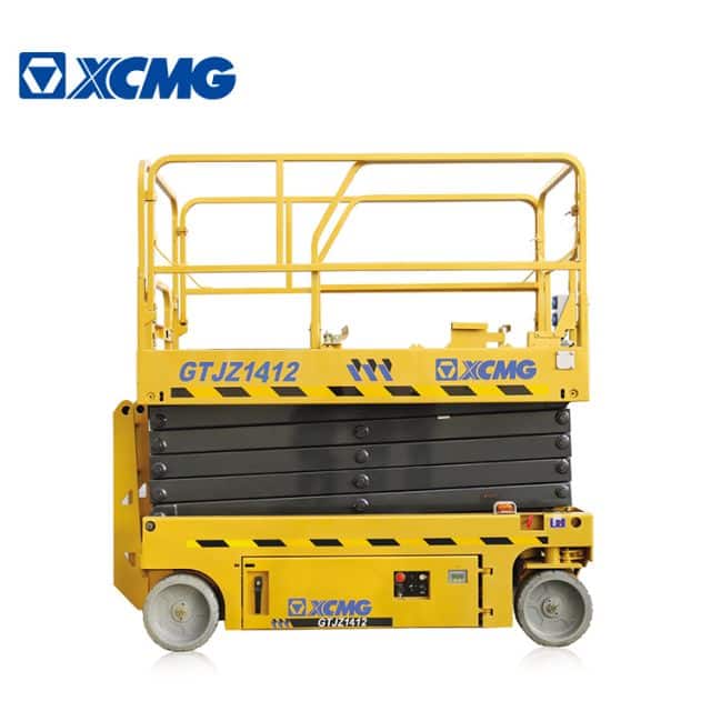 XCMG official 14m self-propelled scissor lift GTJZ1412 aerial working platform with electric and hydraulic drive system for sale