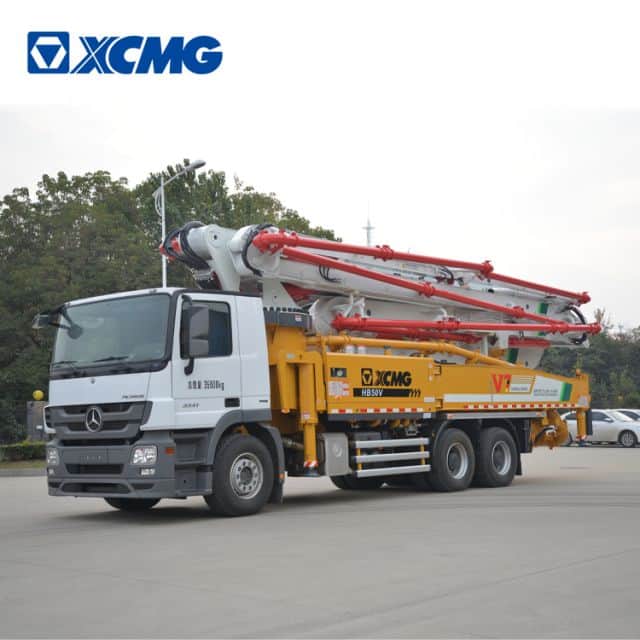 XCMG Schwing concrete pump truck HB50V China new 50m concrete truck with benz chassis price