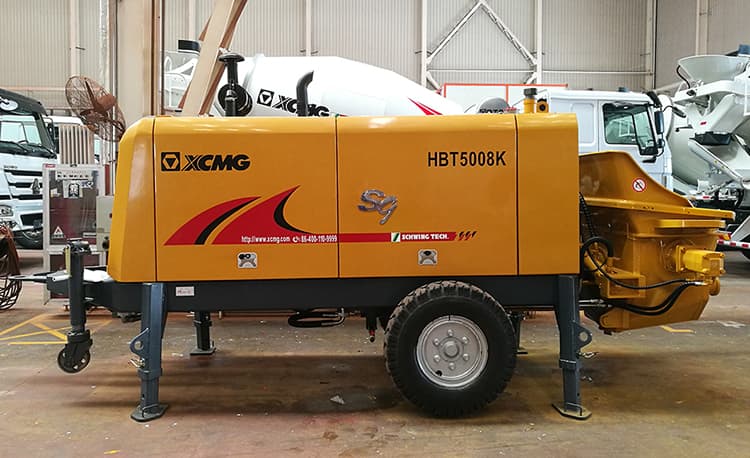 XCMG Factory HBT5008K China Brand New Trailer Mounted Concrete Pumps