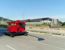 rotary furnacing tending vehicle HNBR360 for aluminum smelters furnace rake slag cinder