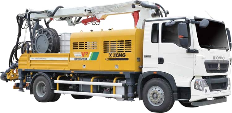 XCMG Officical China top Concrete Machinery HPS30V Truck Mounted Concrete Spraying Machine for sale