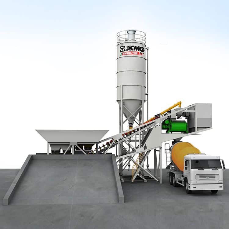 Official Small Mobile Concrete Batching HZS40VY Portable Concrete Plant Sale, MACHMALL