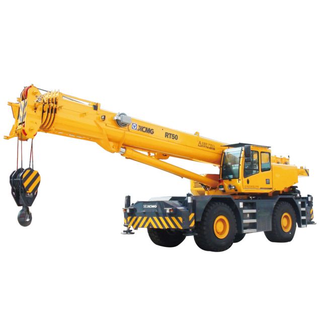 XCMG Official 50 ton rough terrain crane RT50 4 wheel crane rough terrain price list